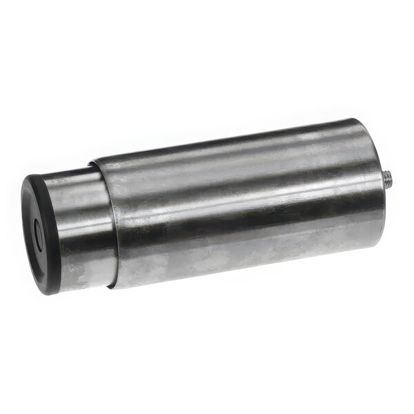 A metal cylinder with a black rubber top, the Henny Penny MM204638 6" Leg.