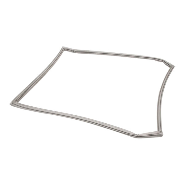 A white rubber door gasket with a metal frame.