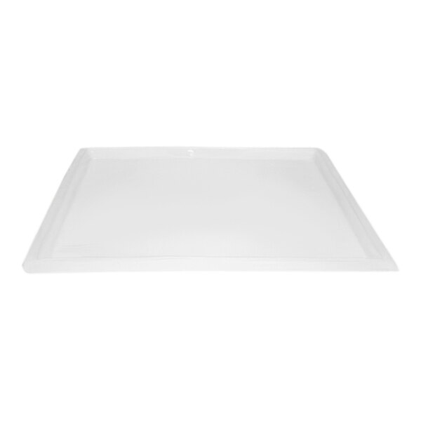 A white rectangular Giles plastic food box lid on a white background.