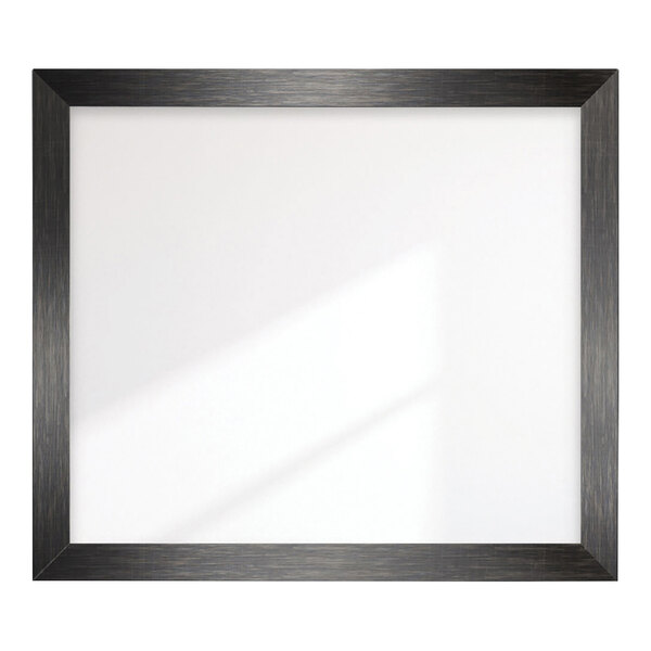 A BrandtWorks mirror with a scratched black frame.
