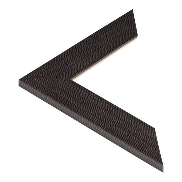 A black and brown modern espresso finish mirror frame.