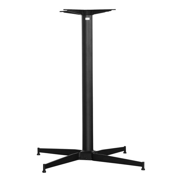 A NOROCK black steel bar height table base.