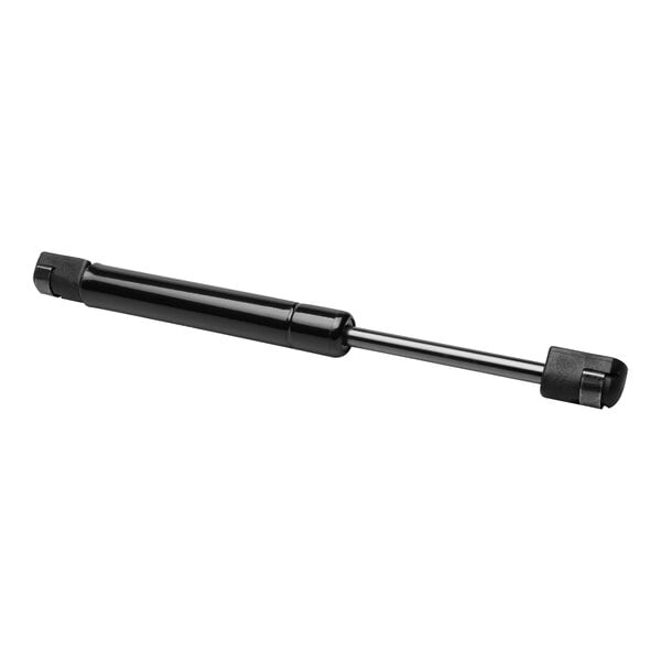 A black metal cylinder with a long handle.