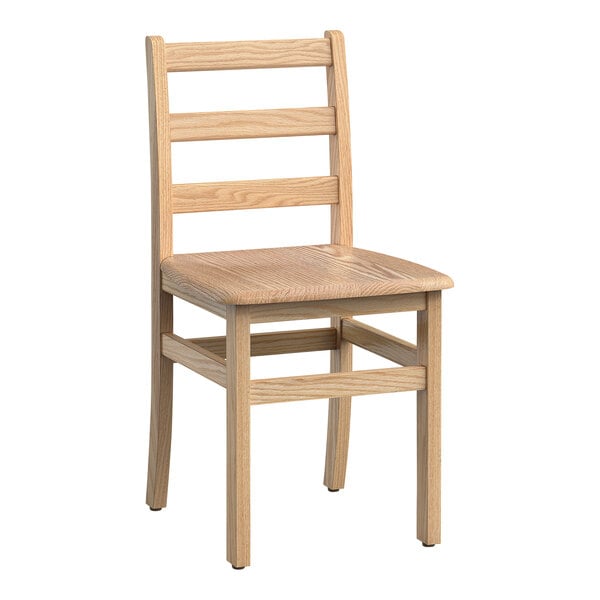 A Foundations Little Scholars wood ladder back school chair.