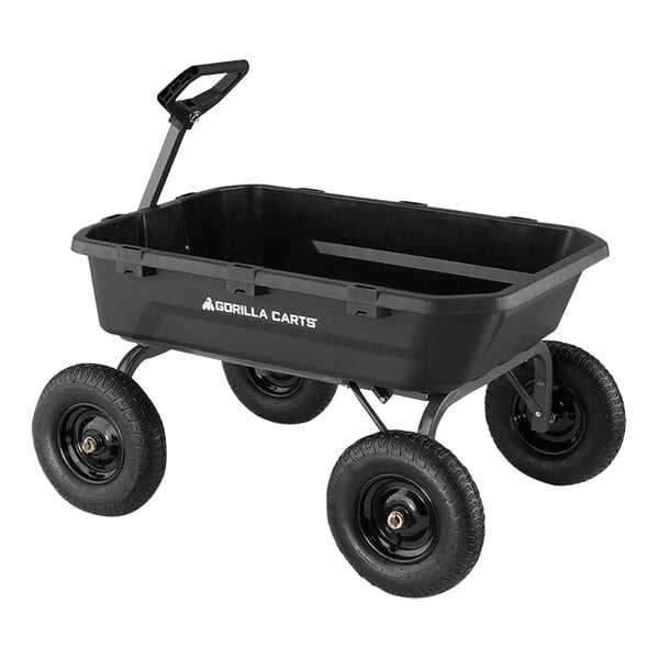Gorilla GCG-12 1,600 lb. Heavy-Duty Poly Yard Dump Cart