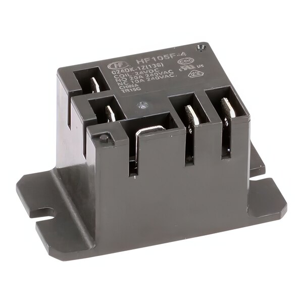 A small black Moffat M235696 relay with three terminals.