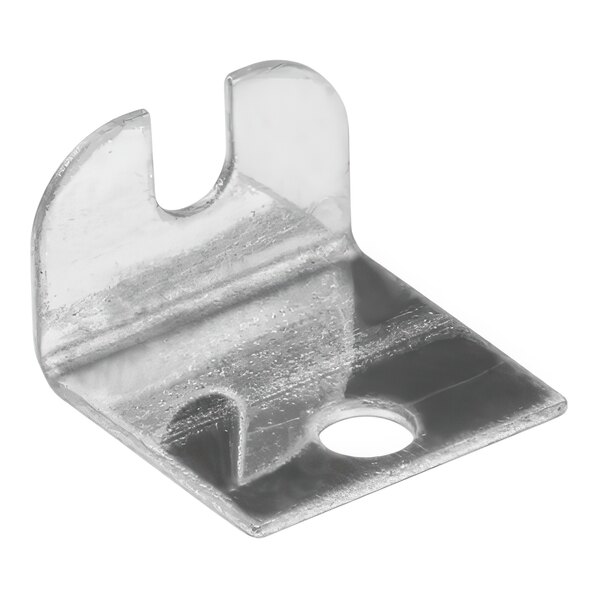 A metal Moffat inner glass retaining bracket with a hole in the middle.