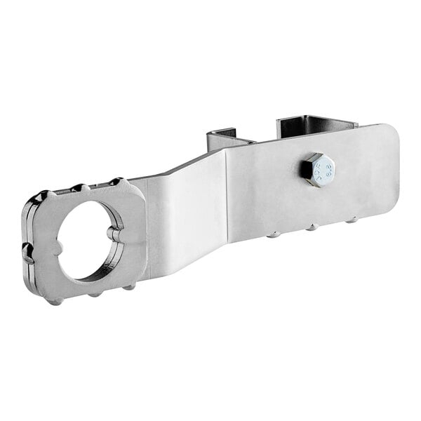 A stainless steel Moffat fan puller tool with a metal nut.