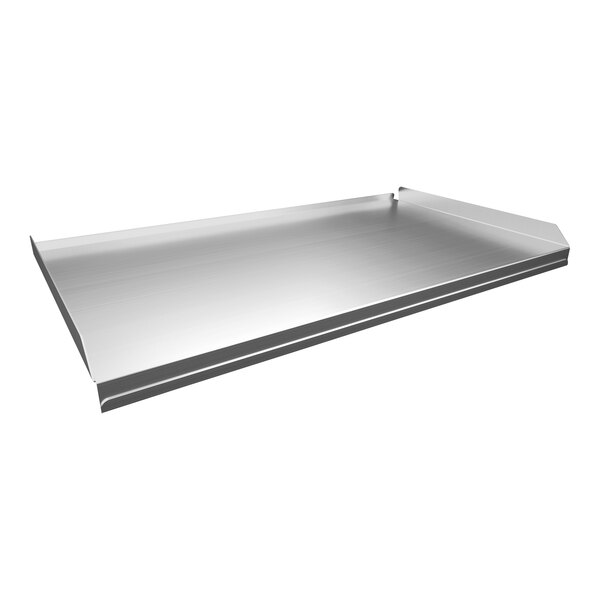 A metal shelf for a Lincoln conveyor oven on a white background.