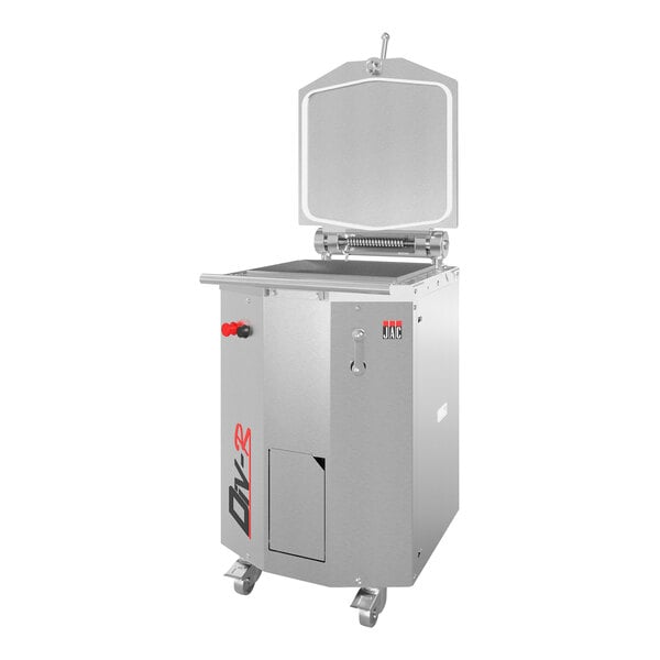 A large stainless steel JAC DIV-R 20 10/20 electric hydraulic semi-automatic square dough divider.