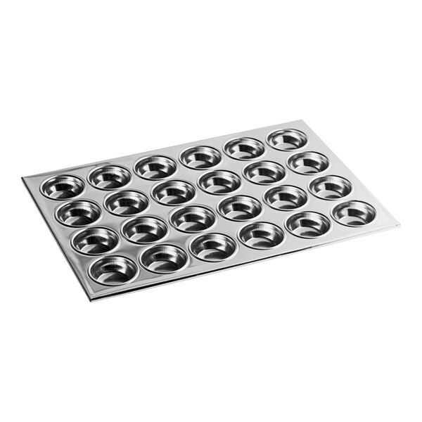 A Thunder Group aluminum muffin and cupcake pan with 24 cups.