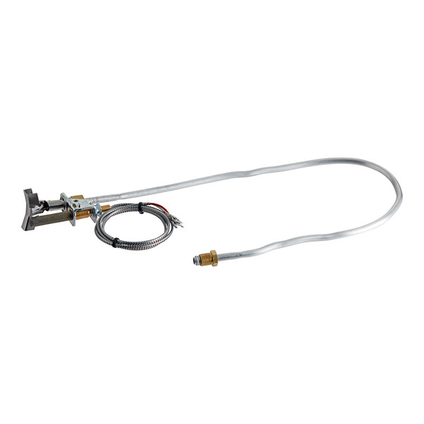 A Frymaster Liquid Propane Pilot Burner Assembly with a metal hose and metal clip.