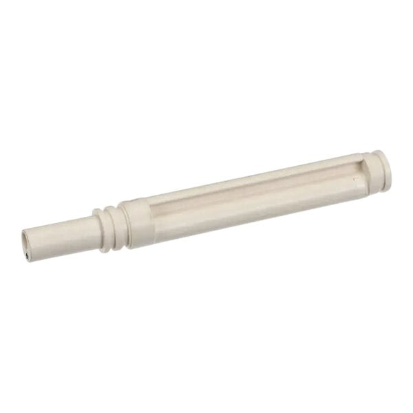 A white plastic air tube with a cap.