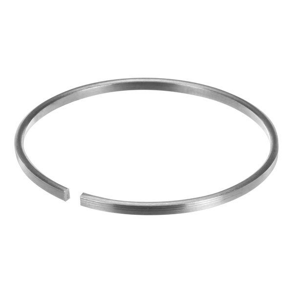 A close-up of a Hobart wash arm sealing ring, a stainless steel circular object.