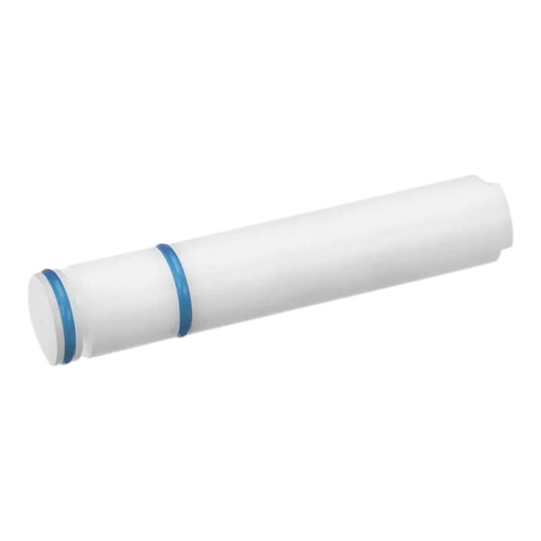 A white tube with a blue band.