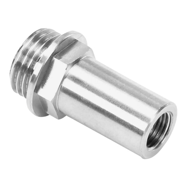 A close-up of a Hobart Rinse Shaft with a silver threaded nut.