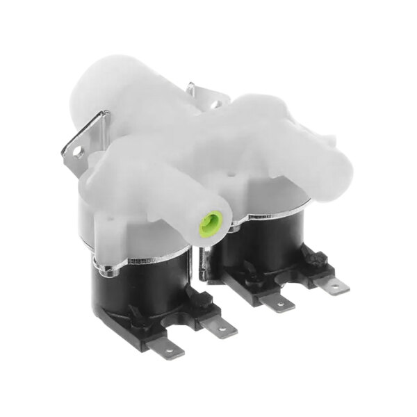 A close-up of a white and black Alto-Shaam Solenoid Valve Kit.