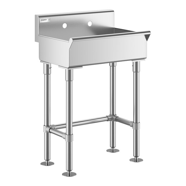 Regency 24" x 17 1/2" Hand Sink for (1) 8" Center Faucet