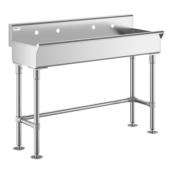 Regency 48" x 17 1/2" Hand Sink for (2) 8" Center Faucets