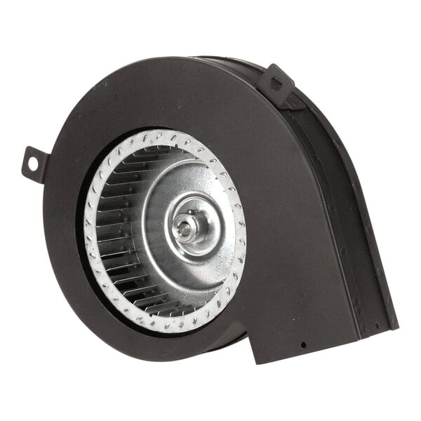 A black Henny Penny flue exhaust blower fan.