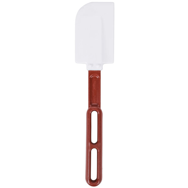 HUBERT® White Silicone Hi-Temp Spatula with Brown Fiberglass