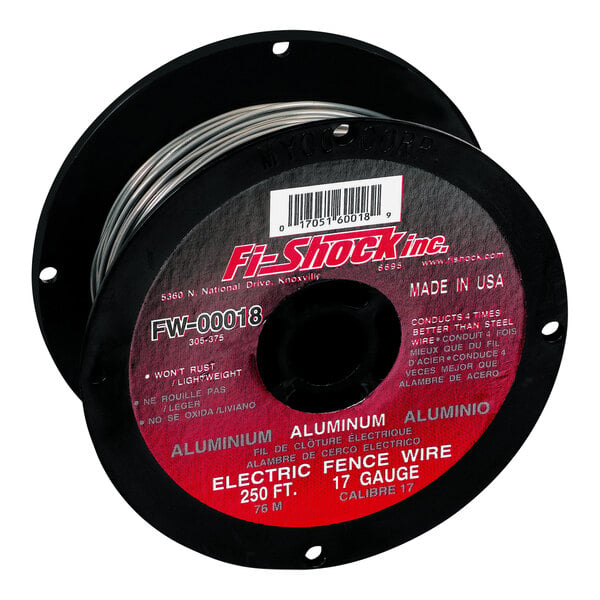 A spool of Fi-Shock aluminum electric fence wire.