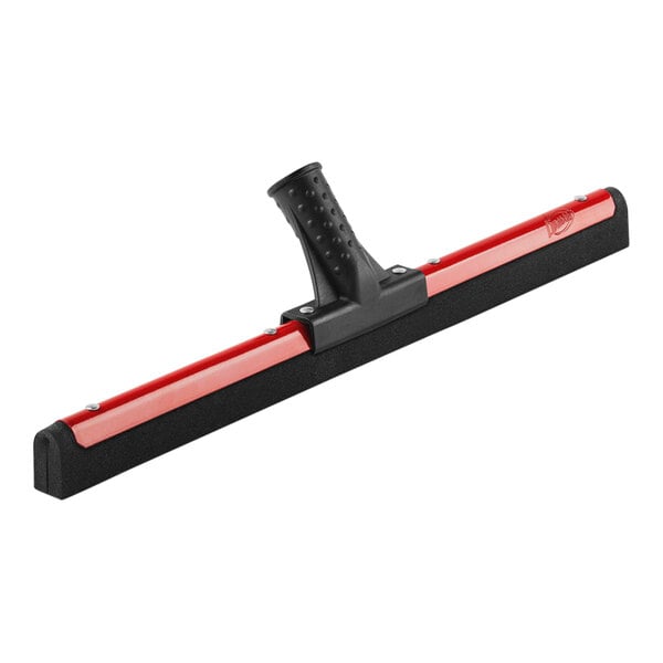 A black and red Libman Flex Floor Squeegee with a red handle.