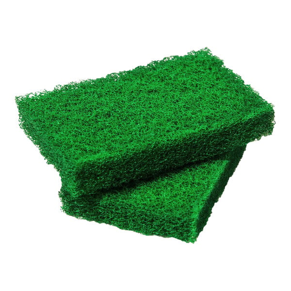 Two green Libman All-Purpose Scrubber pads.