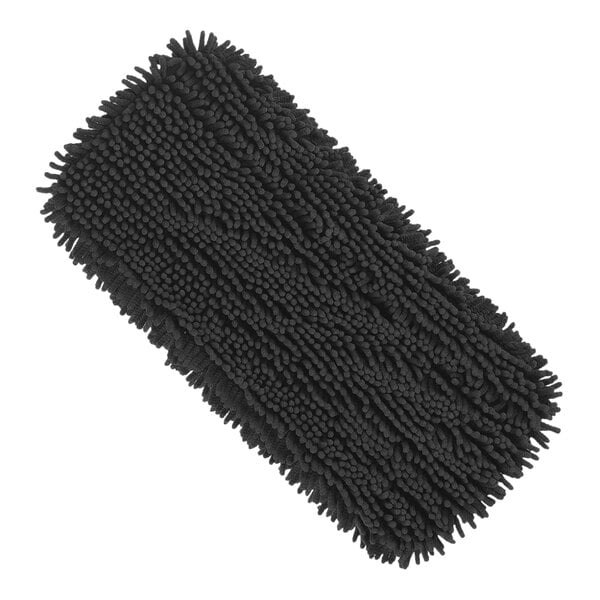 A Libman black microfiber dust mop pad.
