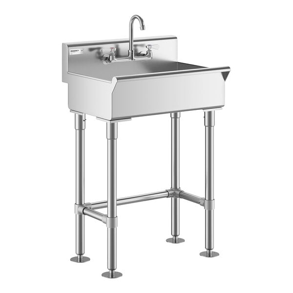 Regency 24" x 17 1/2" Hand Sink with (1) 8" Center Faucet