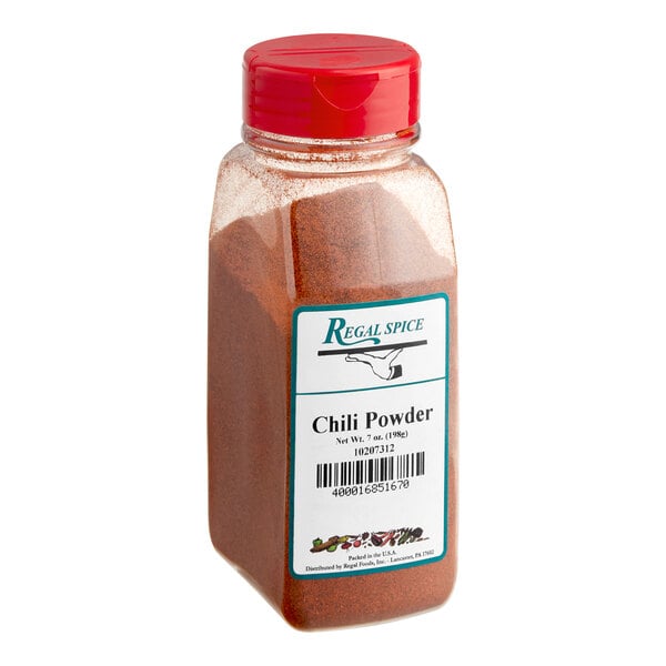 A container of Regal Chili Powder.