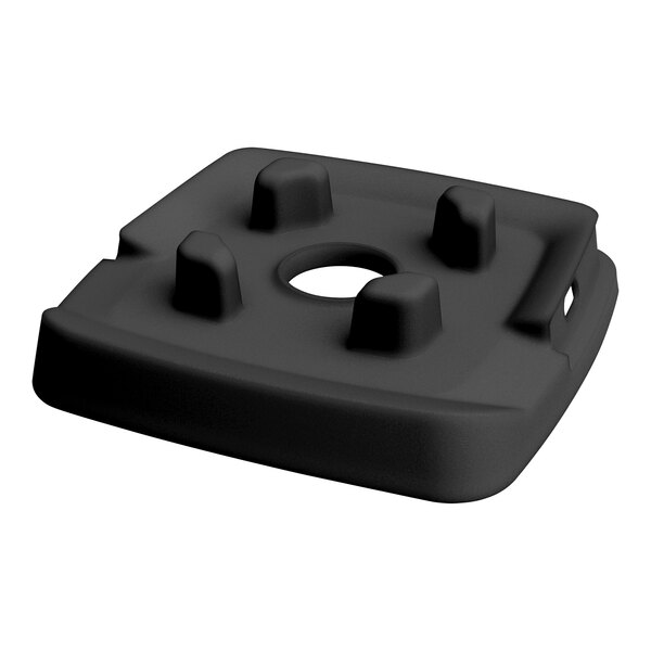 A black square Waring Ellipse jar pad with holes in it.