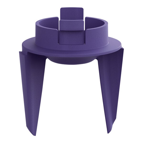 A purple plastic Waring Ellipse Dasher with metal legs.