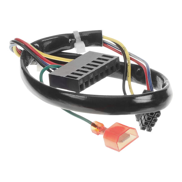 A black Frymaster Ignition Wire Harness with colorful wires.