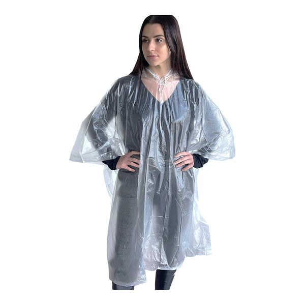 Cordova 52 x 80 Clear Economy Rain Poncho