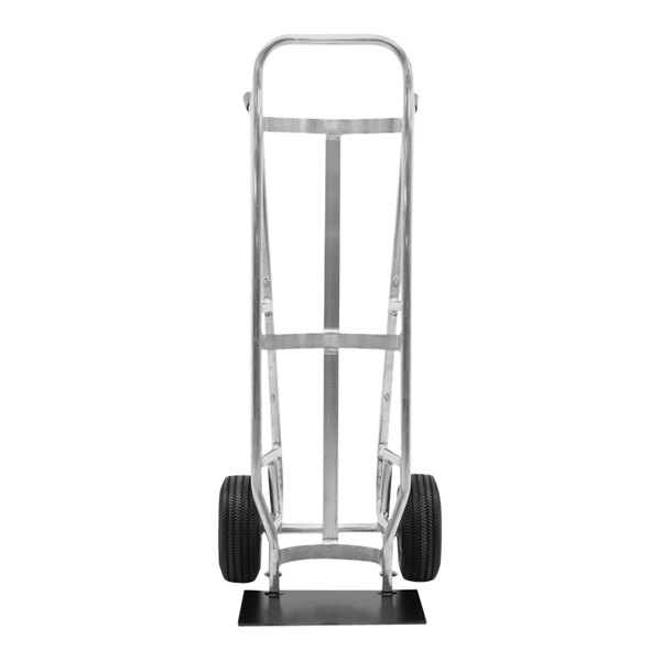 A silver Valley Craft hand truck with black wheels.
