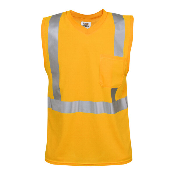 A Cordova orange mesh safety shirt with reflective stripes.