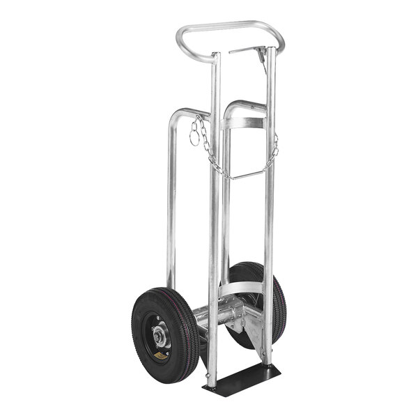 A silver Valley Craft hand truck with wheels and a handle.