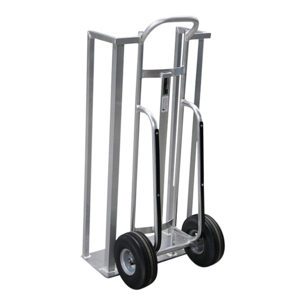 A silver Valley Craft hand truck with black wheels.