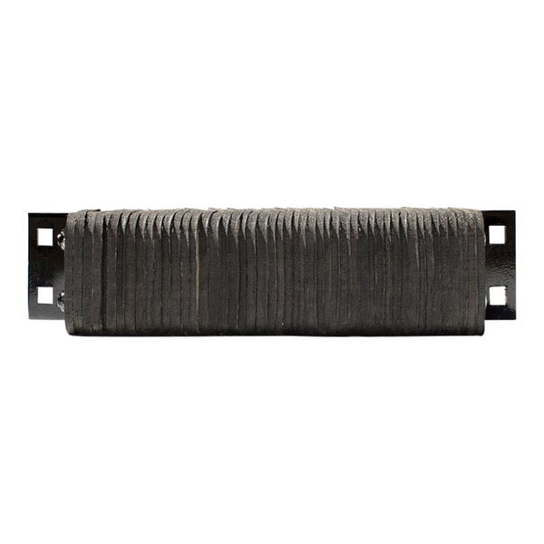 A stack of black rectangular Durable Standard Dock Bumpers.