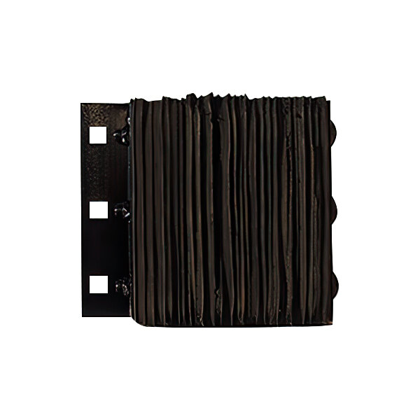 A black rectangular Dock Bumper with holes.