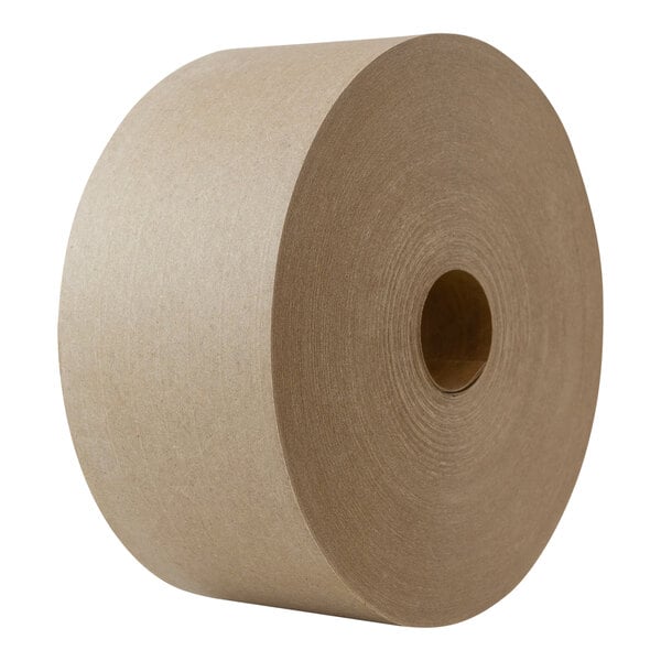 A roll of brown IPG kraft tape with a circular hole in the center.