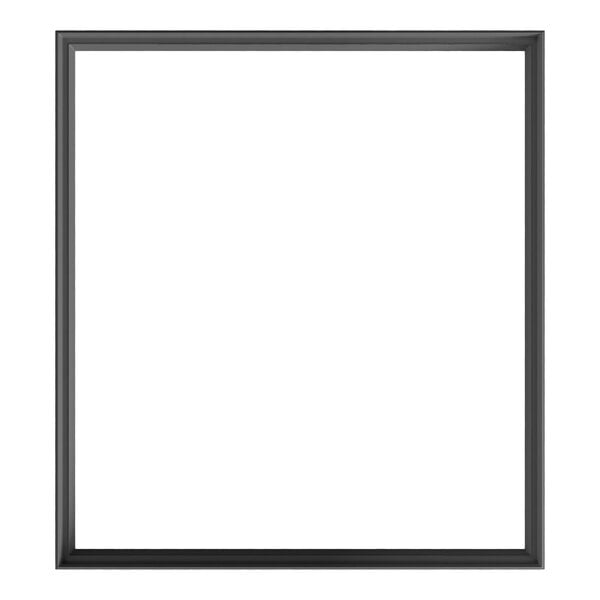 A black rectangular Galaxy door gasket with a white background.