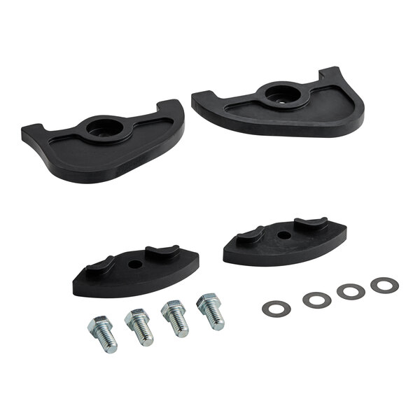 A black plastic Hobart foot pad kit with screws and bolts.
