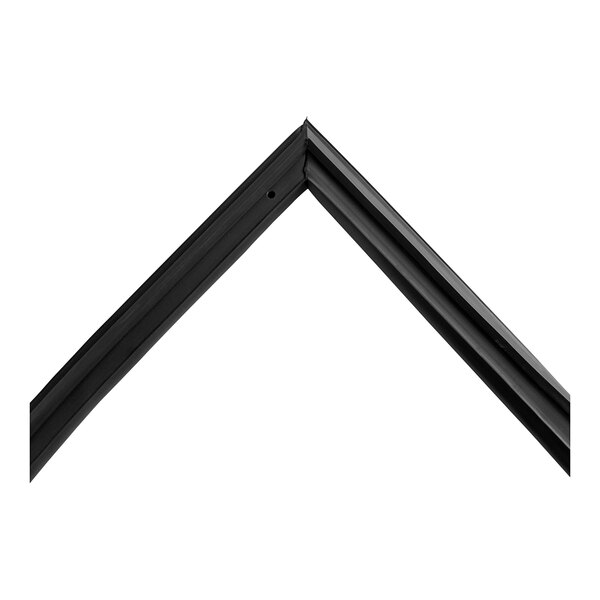 A close-up of a black door gasket for an Avantco SC-40 on a white background.