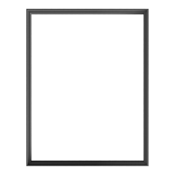 A close-up of a black rectangular Avantco door gasket.