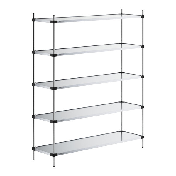 A Regency galvanized steel shelving kit with 5 shelves.