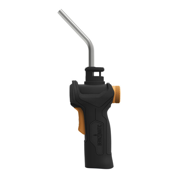 A black and orange Bernzomatic Basic Torch TS3500T with a handle.