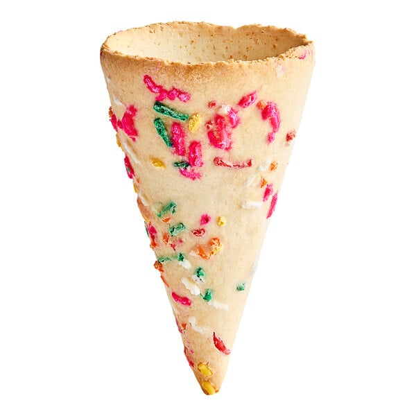 The Cone Guys ice cream cone with sprinkles.