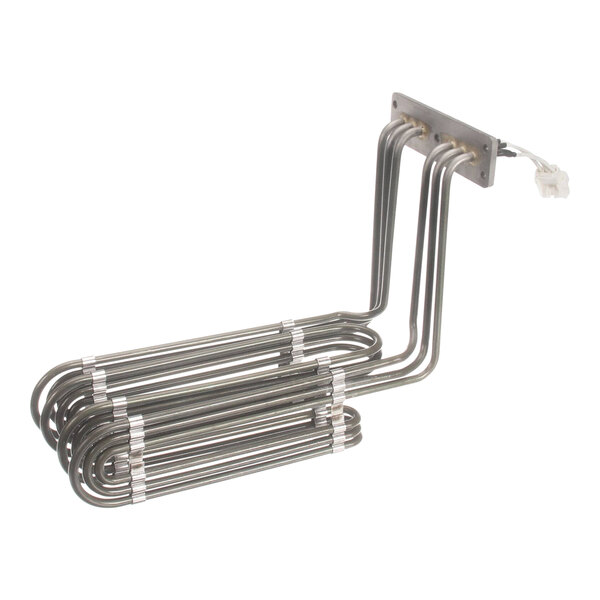 A Pitco heating element with wires attached.